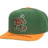 Mitchell & Ness Snapback-Logo Bill Snapback University Of Miami