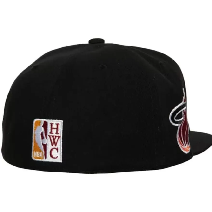Mitchell & Ness Fitted-Logo History Fitted Hwc Miami Heat