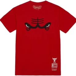 Mitchell & Ness T-Shirts & Tops-Logo Remix Tee Chicago Bulls
