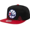 Mitchell & Ness Snapback-Low Big Face Snapback Hwc Philadelphia 76Ers
