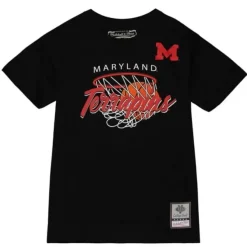 Mitchell & Ness T-Shirts & Tops-Madness Hoops Tee University Of Maryland