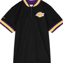 Mitchell & Ness T-Shirts & Tops-Mesh 1/4 Zip Los Angeles Lakers