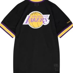 Mitchell & Ness T-Shirts & Tops-Mesh 1/4 Zip Los Angeles Lakers