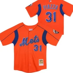 Mitchell & Ness Big Kids-Mesh Bp Jersey New York Mets Mike Piazza