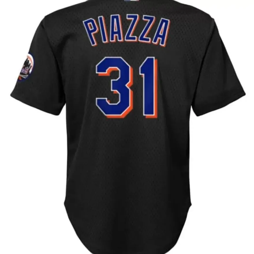 Mitchell & Ness Big Kids-Mesh Bp Jersey New York Mets 2000 Mike Piazza