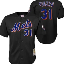 Mitchell & Ness Big Kids-Mesh Bp Jersey New York Mets 2000 Mike Piazza
