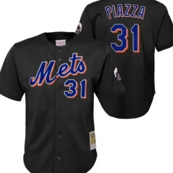 Mitchell & Ness Big Kids-Mesh Bp Jersey New York Mets 2000 Mike Piazza