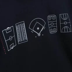 Mitchell & Ness Hoodies & Sweatshirts-Essentials Print Hoodie