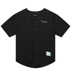 Mitchell & Ness T-Shirts & Tops-Stamped Button Front Mesh Bp