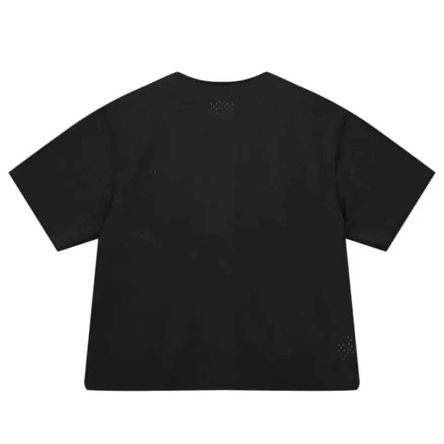 Mitchell & Ness T-Shirts & Tops-Stamped Button Front Mesh Bp