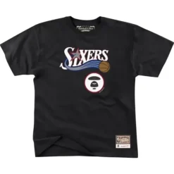Mitchell & Ness T-Shirts & Tops-M&N X Aape Tee Philadelphia 76Ers
