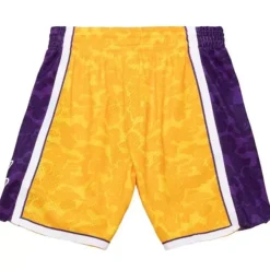 Mitchell & Ness Shorts-M&N X Bape Los Angeles Lakers Shorts