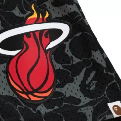 Mitchell & Ness Shorts-M&N X Bape Miami Heat Shorts