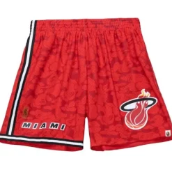 Mitchell & Ness Shorts-M&N X Bape Miami Heat Shorts