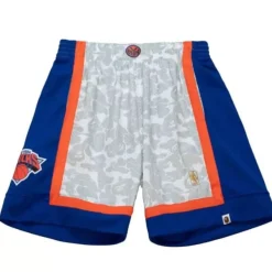 Mitchell & Ness Shorts-M&N X Bape New York Knicks Shorts