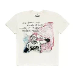 Mitchell & Ness T-Shirts & Tops-M&N X Br Charcoal Tee Allen Iverson