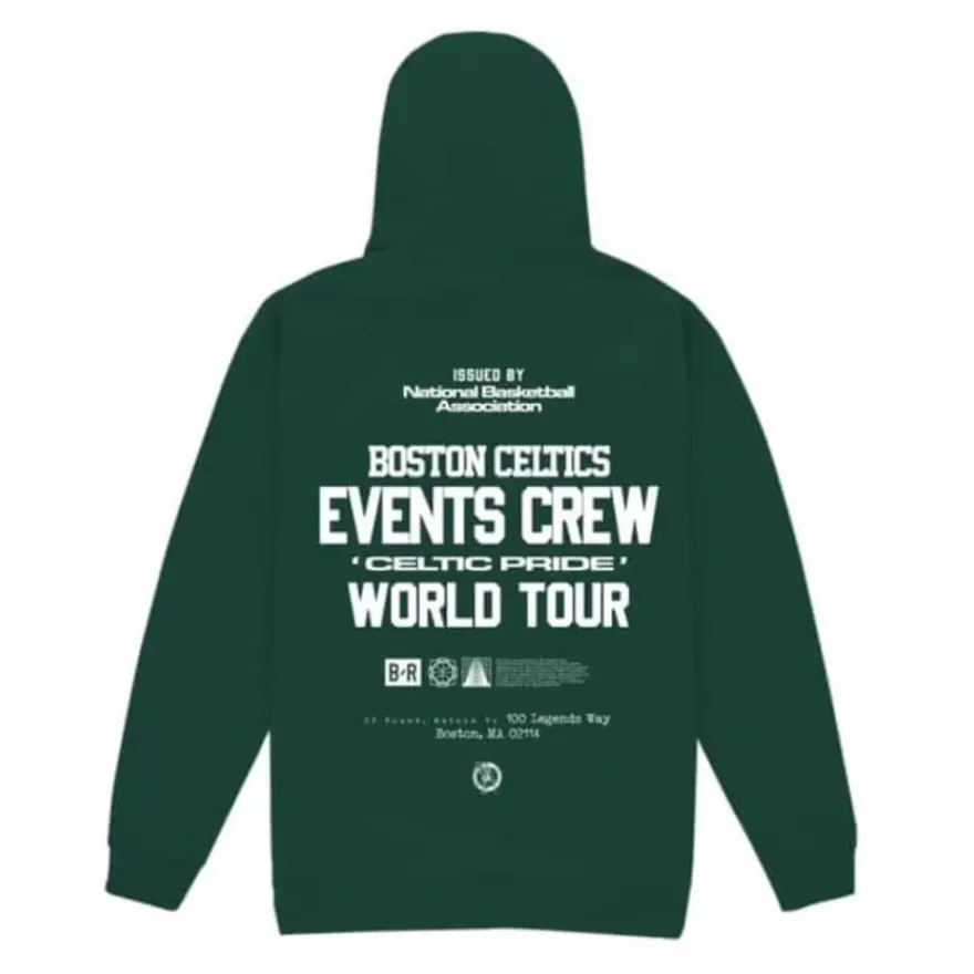 Mitchell & Ness Hoodies & Sweatshirts-M&N X Br World Tour Crew Hoodie Boston Celtics