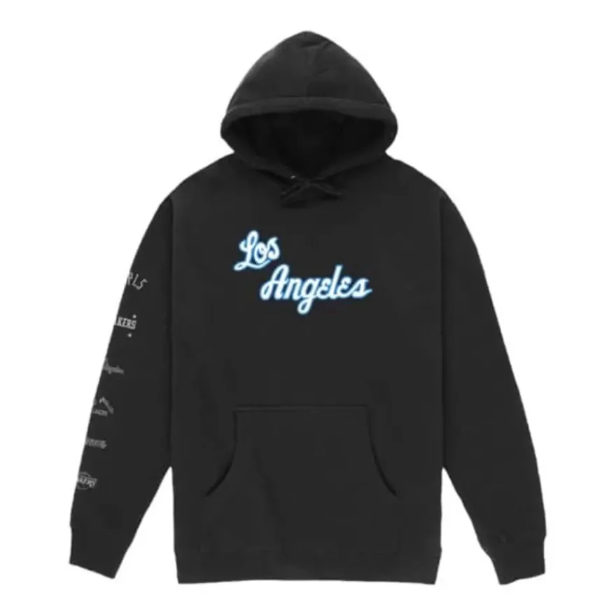 Mitchell & Ness Hoodies & Sweatshirts-M&N X Br World Tour Logo Evolution Hoodie Los Angeles Lakers