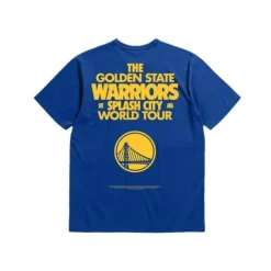 Mitchell & Ness T-Shirts & Tops-M&N X Br World Tour T-Shirt Golden State Warriors