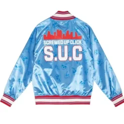 Mitchell & Ness Jackets & Outerwear-M&N X Dj Screw Lt Satin Jacket