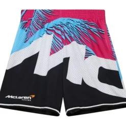 Mitchell & Ness Shorts-M&N X Mclaren Miami Grand Prix Sublimated Mesh Shorts