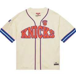 Mitchell & Ness T-Shirts & Tops-M&N X Melody Ehsani Baseball Jersey New York Knicks