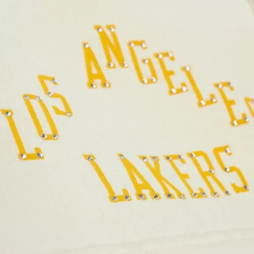 Mitchell & Ness Shorts-M&N X Melody Ehsani Fleece Short Los Angeles Lakers