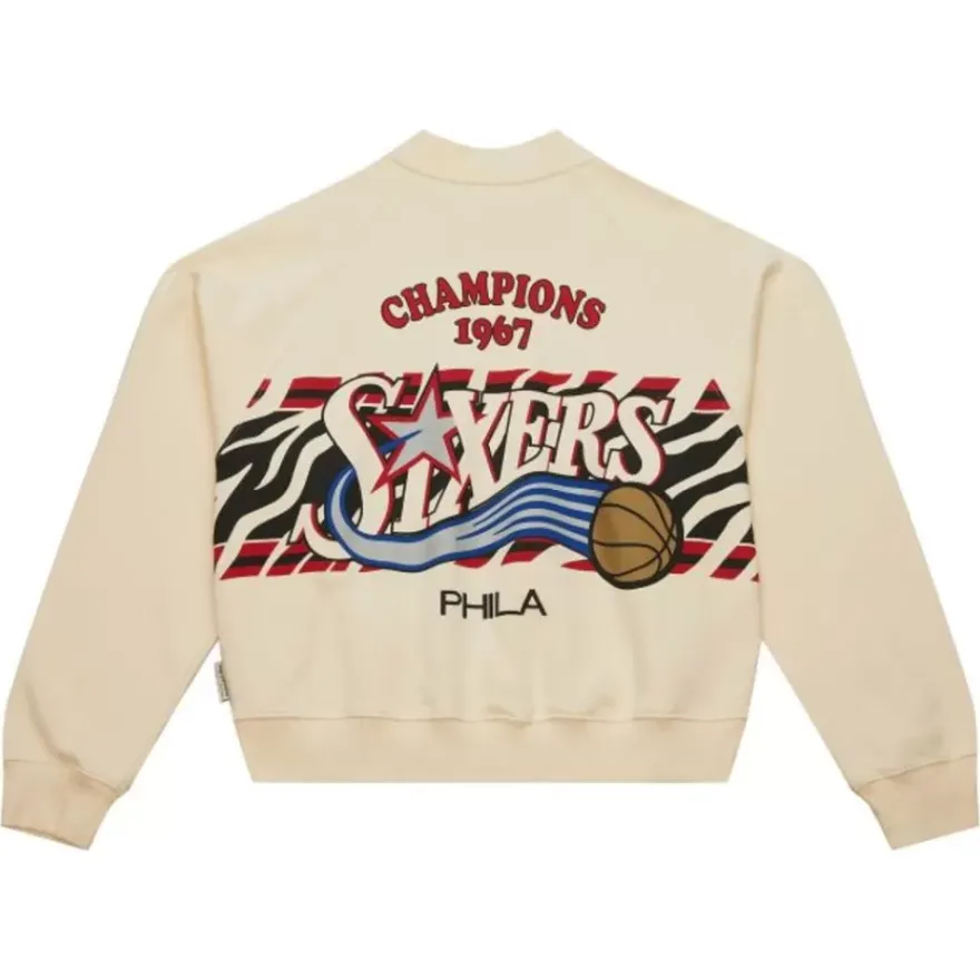 Mitchell & Ness Hoodies & Sweatshirts-M&N X Melody Ehsani Raglan Pullover Philadelphia 76Ers