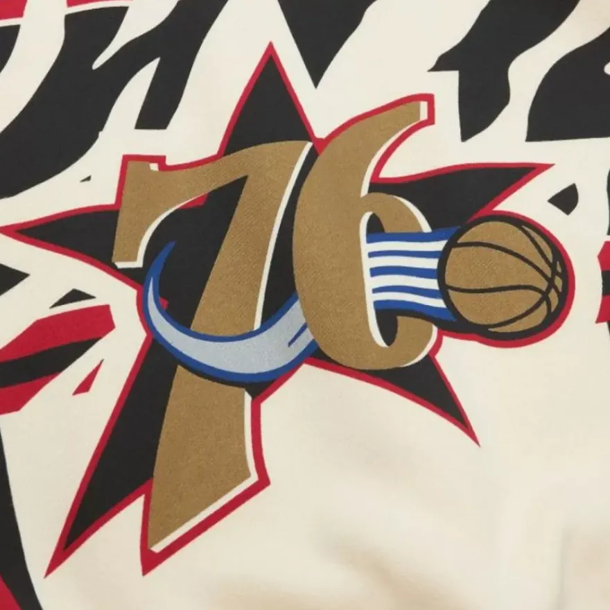 Mitchell & Ness Hoodies & Sweatshirts-M&N X Melody Ehsani Raglan Pullover Philadelphia 76Ers