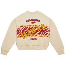 Mitchell & Ness Hoodies & Sweatshirts-M&N X Melody Ehsani Raglan Pullover Atlanta Hawks