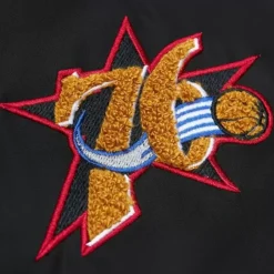 Mitchell & Ness Jackets & Outerwear-M&N X Melody Ehsani Satin Jacket Philadelphia 76Ers