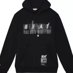Mitchell & Ness Hoodies & Sweatshirts-M&N X Nicky Jam Cityscape Hoody Miami Heat