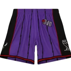 Mitchell & Ness Shorts-M&N X Ovo Swingman Toronto Raptors Shorts