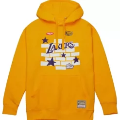 Mitchell & Ness Hoodies & Sweatshirts-M&N X Tats Cru Brick Hoodie Los Angeles Lakers