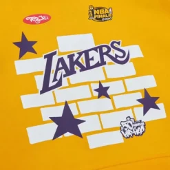 Mitchell & Ness Hoodies & Sweatshirts-M&N X Tats Cru Brick Hoodie Los Angeles Lakers