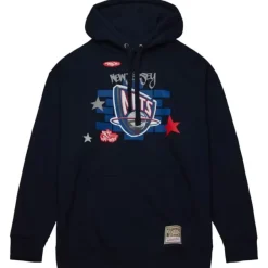 Mitchell & Ness Hoodies & Sweatshirts-M&N X Tats Cru Brick Hoodie New Jersey Nets