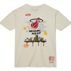Mitchell & Ness T-Shirts & Tops-M&N X Tats Cru City Tee Miami Heat