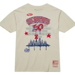 Mitchell & Ness T-Shirts & Tops-M&N X Tats Cru City Tee Philadelphia 76Ers