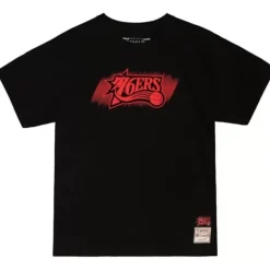 Mitchell & Ness T-Shirts & Tops-Monochrome Ss Tee Philadelphia 76Ers