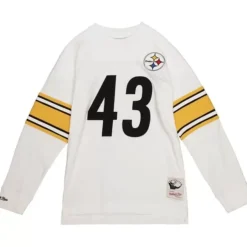 Mitchell & Ness T-Shirts & Tops-Name & Number Long Sleeve Tee Pittsburgh Steelers 2006 Troy Polamalu