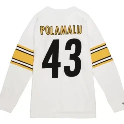 Mitchell & Ness T-Shirts & Tops-Name & Number Long Sleeve Tee Pittsburgh Steelers 2006 Troy Polamalu