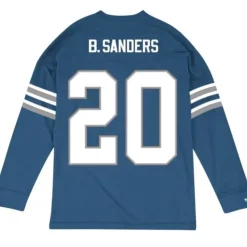 Mitchell & Ness T-Shirts & Tops-Name & Number Longsleeve Detroit Lions 1993 Barry Sanders