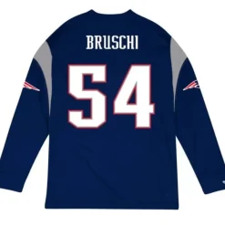 Mitchell & Ness T-Shirts & Tops-Name & Number Longsleeve New England Patriots Tedy Bruschi