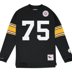 Mitchell & Ness T-Shirts & Tops-Name & Number Longsleeve Pittsburgh Steelers 1976 Joe Greene