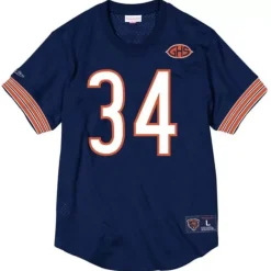Mitchell & Ness T-Shirts & Tops-Name & Number Mesh Crewneck Chicago Bears 1983 Walter Payton