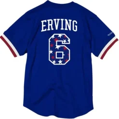 Mitchell & Ness T-Shirts & Tops-Name & Number Mesh Crewneck Philadelphia 76Ers Julius Erving