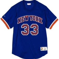 Mitchell & Ness T-Shirts & Tops-Name & Number Mesh Crewneck New York Knicks Patrick Ewing