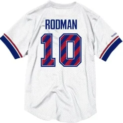 Mitchell & Ness T-Shirts & Tops-Name & Number Mesh Crewneck Detroit Pistons Dennis Rodman