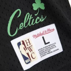Mitchell & Ness T-Shirts & Tops-Name & Number Mesh Ss Hoodie Boston Celtics 1986 Larry Bird