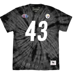 Mitchell & Ness T-Shirts & Tops-Name & Number Spider Tee Pittsburgh Steelers 2005 Troy Polamalu